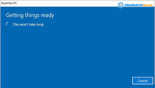 Màn hình hiển thị Getting this ready